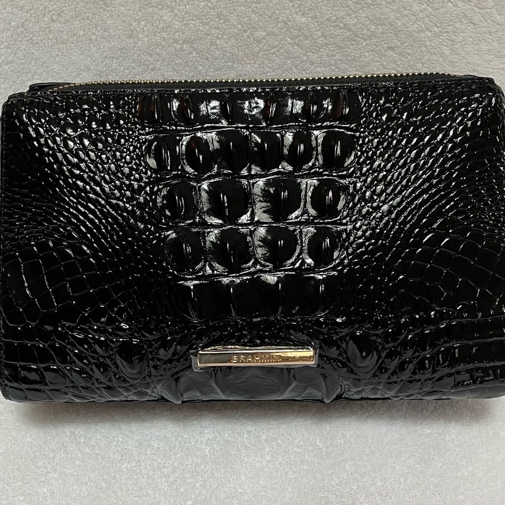 Brahmin Loretta Zippered Pouch/Clutch, NWOT, in Black Melbourne